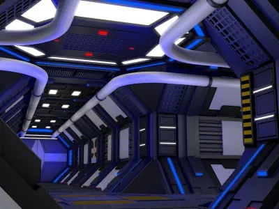 Sci Fi Corridor  3D model