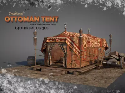 Traditional Ottoman Tent 3D model