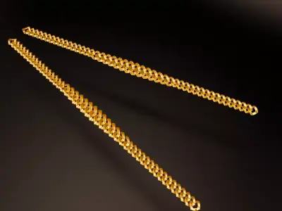 gradian cuban chain 3d model 3D model