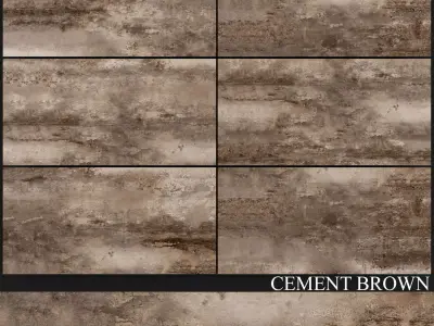 Decovita Cement Brown 600x1200 3D model