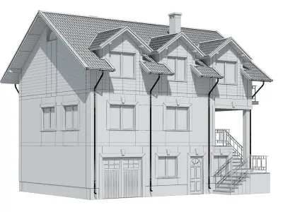 Cottage 025 3D model