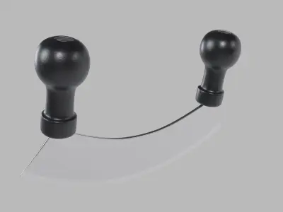 Mincing Knife Low-poly 3D model