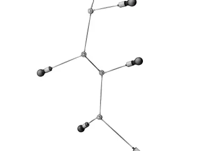 Menu Tribeca Harrison Chandelier  3D model