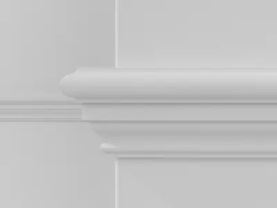 Wren Period - Early Georgian Transitional- Dado Rail Collection 3D model