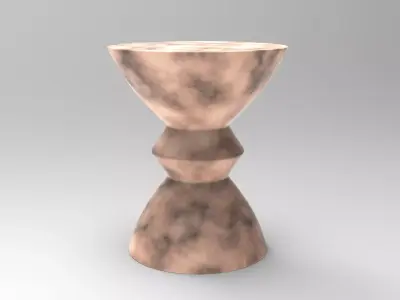 Castle Stool Low-poly 3D model