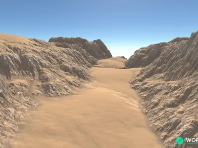 Canyon Cliff 05 3D model