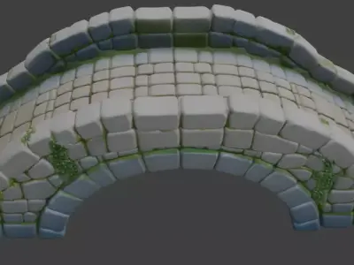 Stone Bridge 3d Model 3D model
