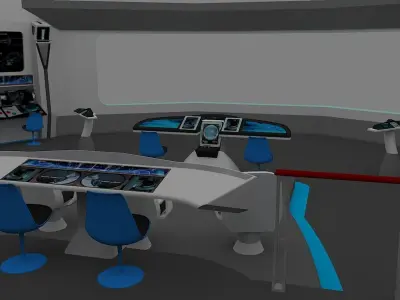 USS Stargazer Bridge Kelvin Timeline 3D model