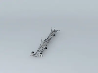 Liberty Bridge Budapest Hungary Liberty Bridge 3D model