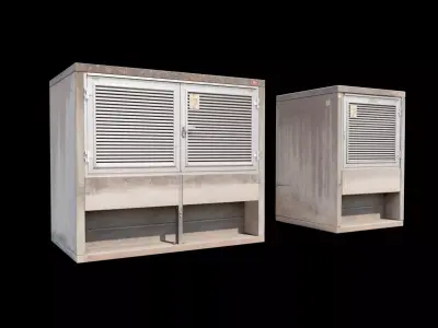 E10s Electrical Box 01 3D model