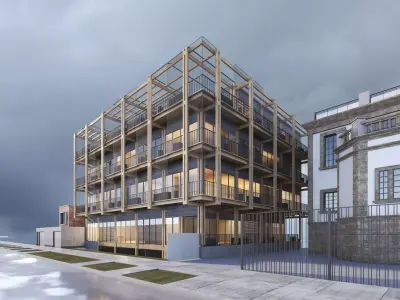 Residential building 3D model