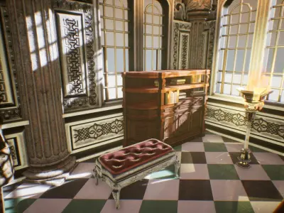 Church 2 Unreal Engine Low-poly 3D model