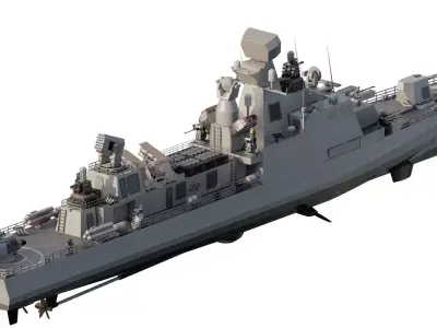 MODERN GUIDED MISSILE CORVETTE 3D model