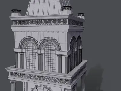 Gothic Tower A 3D model