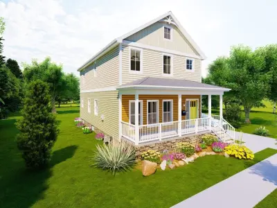 Single Family Home 3D model purchase
