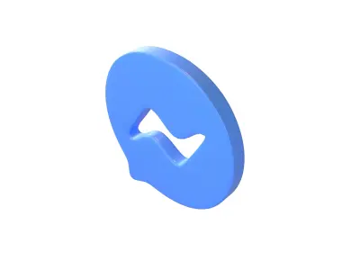 Messenger Logo v1 003 Free low-poly 3D model