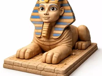Great Sphinx of Giza Figurine for 3D Printing 3D print model