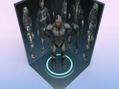 Gaming booth 3D model