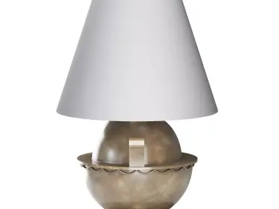 1stDIBS Swedish Modern Brass filigree Side Lamp 3D model