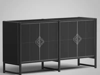 Melange Classic Credenza 3D model