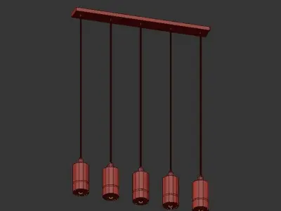 Cylindrical pendant 3D model