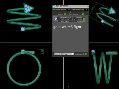 Women Ring 3D print model