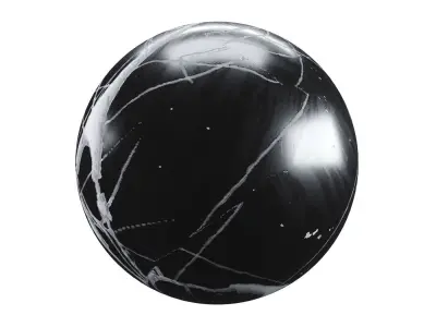 Black Marble Texture PBR Vray Corona 400 x 400 cm Texture