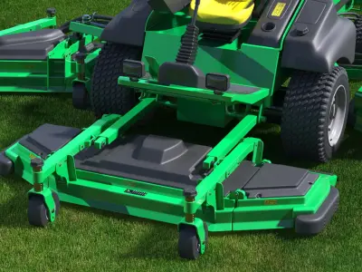  Large Area Lawn Mower on Grass Fur 