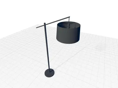 Dyanne Task-Reading Floor Light Lamp 3D model