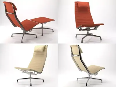 Eames Aluminium Chair 121 3D model