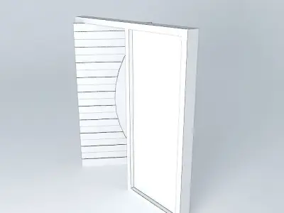Gate entrance open Free 3D model