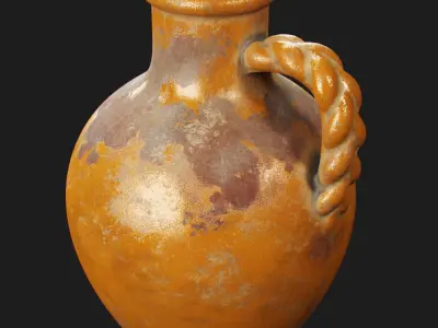 Pottery Barn Sicily Terra Cotta Vases 3D model