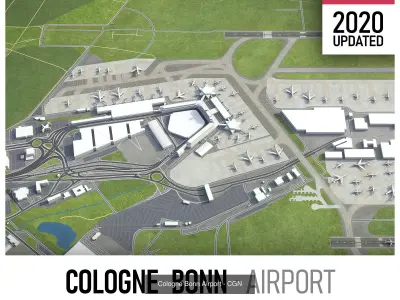 Cologne - Bonn - CGN Airport 3D Model Pack