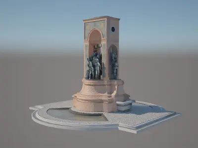 3d model taksim monument 3D model