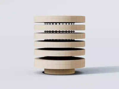 Chimney Bundle Low-poly 3D model