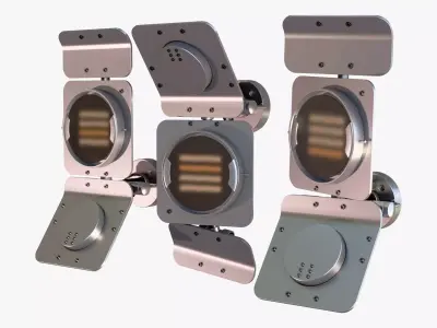 Industrial Studio Flood Light M1 3D model