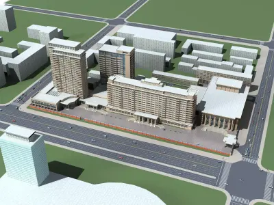 Office Building 3D model 454