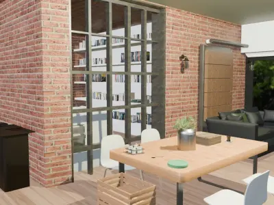 interior flat Free 3D model