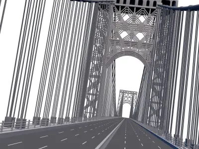 George Washington Bridge 3D model