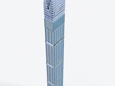 binghatti tower - dubai 3D model