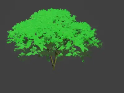 3d anime tree 3D model