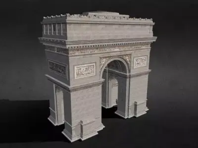 Arco Del Triunfo Low-poly 3D model