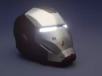 Iron Man mark II Helmet 3D model