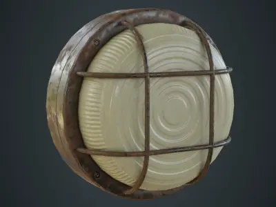 Bulkhead Light 2C Low-poly 3D model