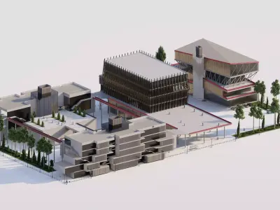 Furniture Academy Project-Museum complex 3D model