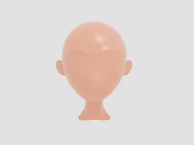 skin for avatar hair styles 3D model