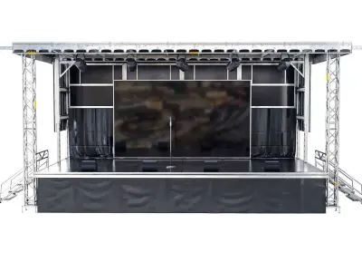 Mobile Outdoor Stage 3D model