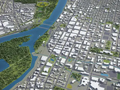 Salem  Low-poly 3D model