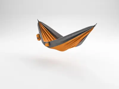 Camping Hammock 02 4K PBR 3D model