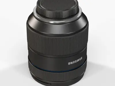 Samsung 16-50mm F 2-2-8 S ED OIS Lens Low-poly 3D model